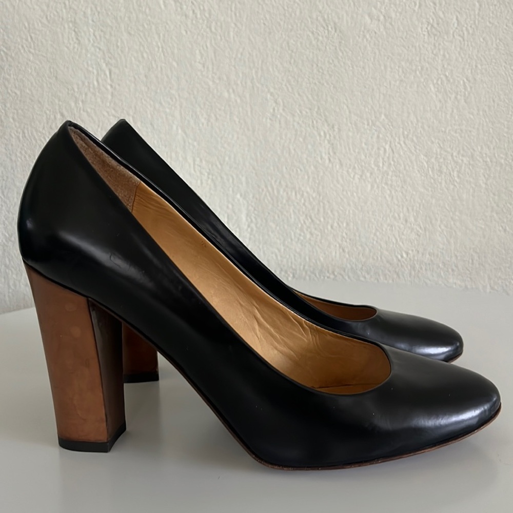 Bettye Muller Black and Brown Heels